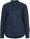DEREK LAM 10 CROSBY Long Sleeve Button-Down Shirt With Ruffle Detail,JR81706CP12178772