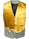Haider Ackermann Reconstructed Gradient Gilet In Yellow