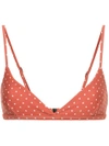 Matteau Tri Crop Bikini Top - Yellow & Orange In Yellow & Orange