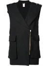 THOMAS WYLDE LARGE POCKETED SLEEVELESS JACKET,D2CS10212369928