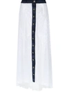Amir Slama Long Lace Skirt In White