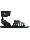 ANCIENT GREEK SANDALS ANCIENT GREEK SANDALS ZAIRA FLAT SANDALS - BLACK,ZAIRAVACHETTA12079984