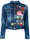 DSQUARED2 Jeansjacke mit Patches,S75AM0548S3034212466849