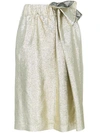 STELLA MCCARTNEY Gold裹身式半身裙,506251SKA0312478507