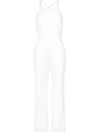 ANDREA MARQUES ANDREA MARQUES FRONT STRAPS JUMPSUIT - WHITE,MACACAODECTRIANGULO12490056