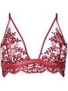 LOVEDAY LONDON lace-embroidered bra,LL31512510217