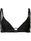 Matteau The Ring Bikini Top In Black