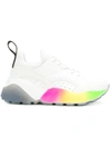 Stella Mccartney Rainbow Platform Sneakers In White