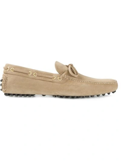 Car Shoe Slip-on Driving Loafers In Neutrals