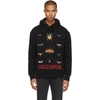 GUCCI Black 'Gucci Garden' Insects Embroidery Hoodie,475374 X9H43