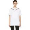 GIVENCHY GIVENCHY WHITE SILVER STARS T-SHIRT,BW700D 3Z0A