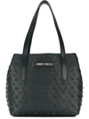 Jimmy Choo Small Sofia Star Studded Tote In Black