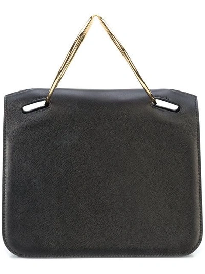 Roksanda 'neneh' Metal Ring Handle Calfskin Leather Bag
