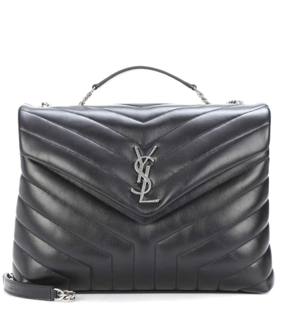 Saint Laurent Medium Loulou Monogram Shoulder Bag In Black