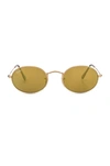 RAY BAN Oval Flat Sunglasses,RAYF-WA1