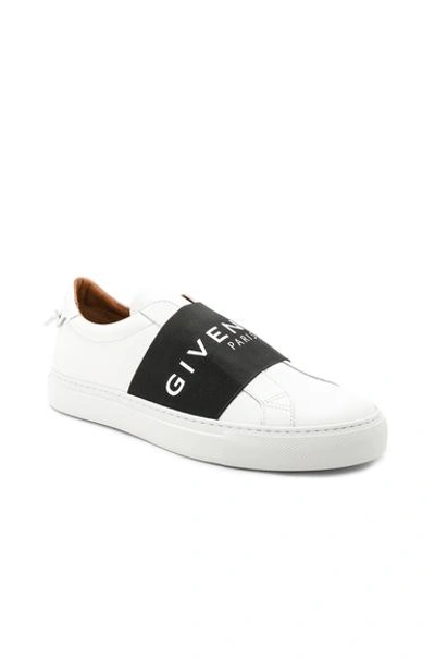 Givenchy Elastic Trainers In White & Black