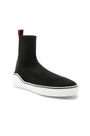 GIVENCHY GIVENCHY GEORGE V MID SOCK SNEAKERS IN BLACK,BH000TH01Q
