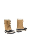 Sorel Caribou Fleece-trimmed Nubuck And Rubber Snow Boots In Sand
