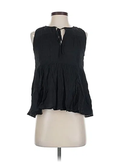 Pre-owned 11.1. Tylho Sleeveless Blouse In Black
