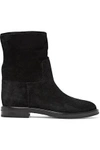 CASADEI WOMAN SUEDE ANKLE BOOTS BLACK,US 1914431941002052
