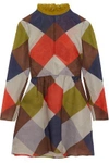 VALENTINO Printed silk-organza mini dress,US 4772211930505578