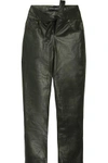 Y/PROJECT Knotted faux leather straight-leg pants,GB 4772211933207007