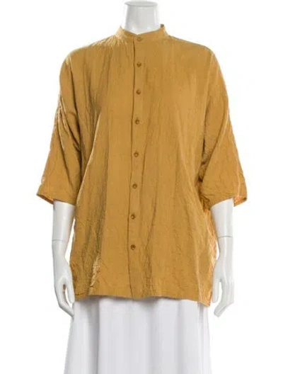 Pre-owned 11.11 / Eleven Eleven Three-quarter Sleeve Blouse In Orange