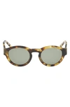Abercrombie & Fitch 49mm Round Sunglasses In Neutral