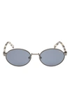 Abercrombie & Fitch 51mm Oval Sungalsses In Gray