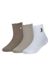 Abercrombie Kids Kids' Icon Assorted 3-pack Crew Socks In Brown