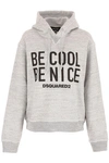 DSQUARED2 BE COOL BE NICE HOODIE,9873933