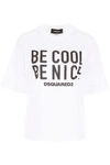 DSQUARED2 BE COOL BE NICE T-SHIRT,9874971