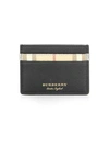 BURBERRY Plaid Leather Card Case