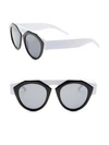 SMOKE X MIRRORS X FIORUCCI BLACK & WHITE ROUND SUNGLASSES,400096186930