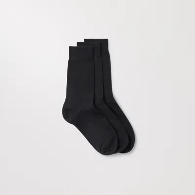 Asket The Cotton Socks 3-pack Black