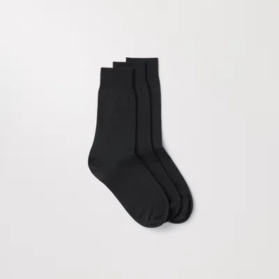 Asket The Cotton Socks 3-pack Black