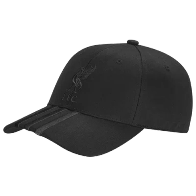 Adidas Originals Logo-plaque Striped-peak Baseball Cap In Black