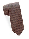 BRIONI Circle Dot Silk Tie,0400096793271