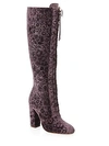 ALICE AND OLIVIA Vesey Embossed Velvet Boots,0400095182799