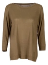 MAJESTIC COTTON AND CASHMERE BLEND SWEATER,9880194