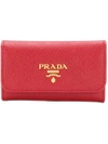 PRADA LOGO PLAQUE KEY CASE,1PG222QWA12520974