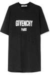 GIVENCHY OVERSIZED DISTRESSED PRINTED COTTON-JERSEY T-SHIRT