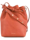 Mansur Gavriel Mini Bucket Bag In Brown