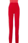 VETEMENTS + Juicy Couture crystal-embellished cotton-blend velour track trousers,US 1998551929449238