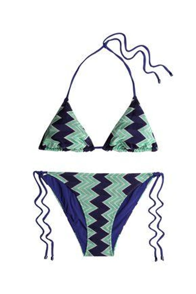 Missoni Woman Printed Triangle Bikini Blue