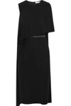 GIVENCHY WOMAN BELTED DRAPED DRESS IN STRETCH-CREPE BLACK,GB 4772211931111234