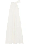 APIECE APART Solazure bow-embellished cotton maxi dress,GB 1998551928991601