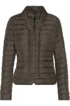 DUVETICA WOMAN EGINA QUILTED SHELL DOWN COAT ARMY GREEN,US 110842752087648