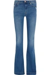 7 FOR ALL MANKIND WOMAN CHARLIZE DISTRESSED MID-RISE BOOTCUT JEANS MID DENIM,GB 4772211933620684