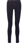 STELLA MCCARTNEY STELLA MCCARTNEY WOMAN MID-RISE SKINNY JEANS DARK DENIM,3074457345618044022